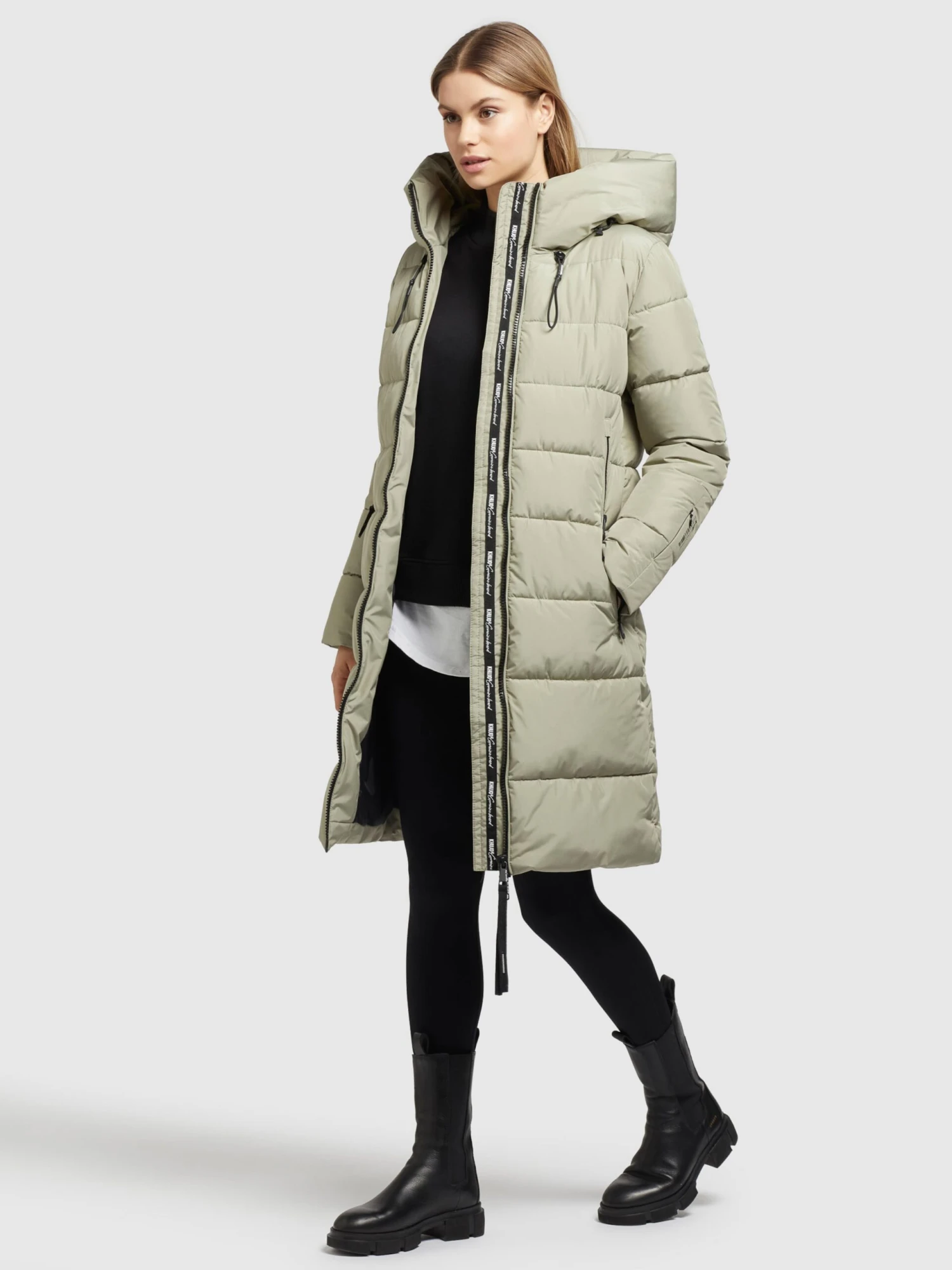 Khujo Manteaux Dhiver Manteau D’hiver Jilias 3 Femme Olive 4 Khujo Manteaux Dhiver Manteau D’hiver Jilias 3 Femme Olive - Image 4