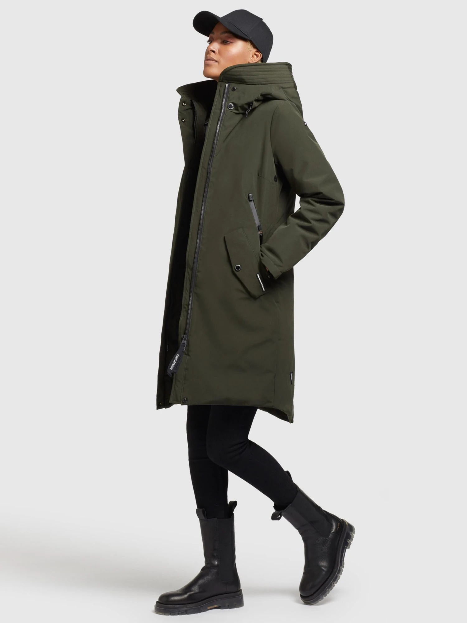Khujo Manteaux Dhiver Manteau D’hiver Charlyn 3 Femme Kaki 6 Khujo Manteaux Dhiver Manteau D’hiver Charlyn 3 Femme Kaki - Image 6