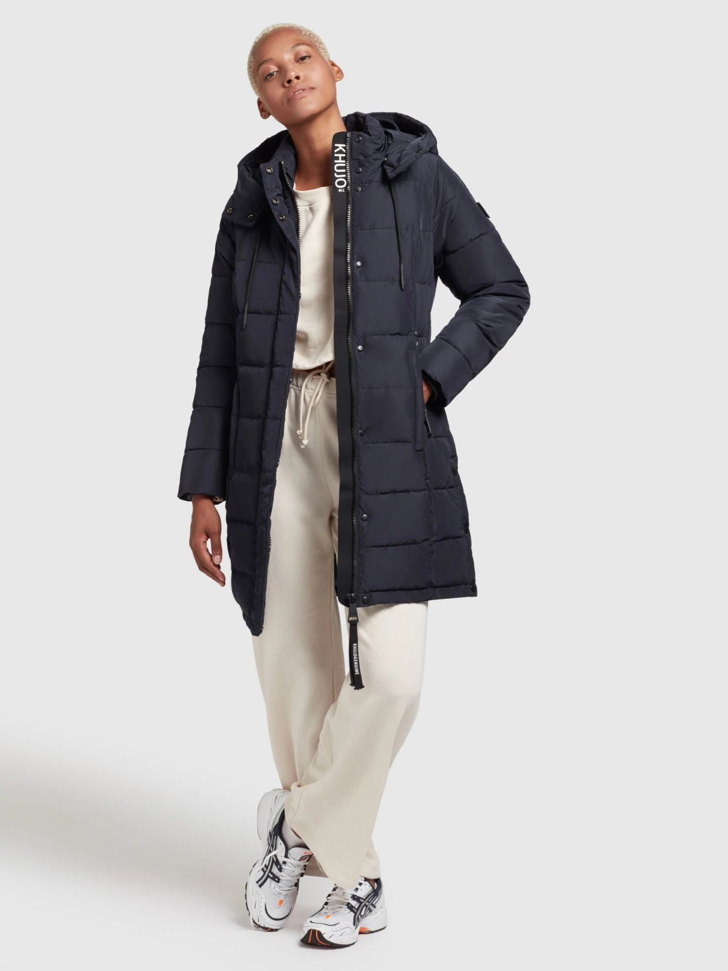 Khujo Manteaux Courts Manteau D’hiver Cups Femme Marine 3 Khujo Manteaux Courts Manteau D’hiver Cups Femme Marine - Image 3
