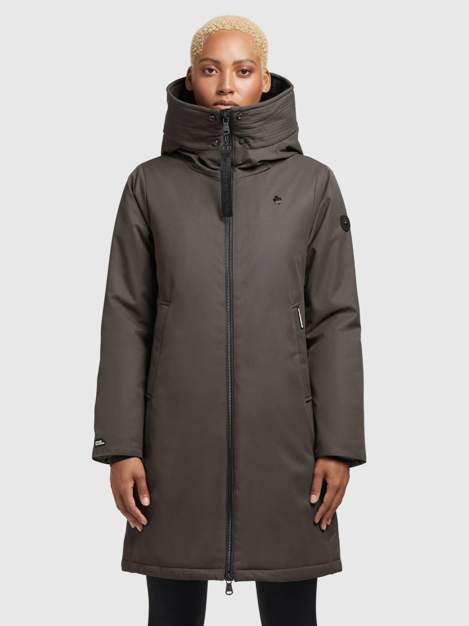 Khujo Manteaux De Mi-saison Manteau Mi-saison LISAD Femme Gris Foncé 2 Khujo Manteaux De Mi-saison Manteau Mi-saison LISAD Femme Gris Foncé - Image 2