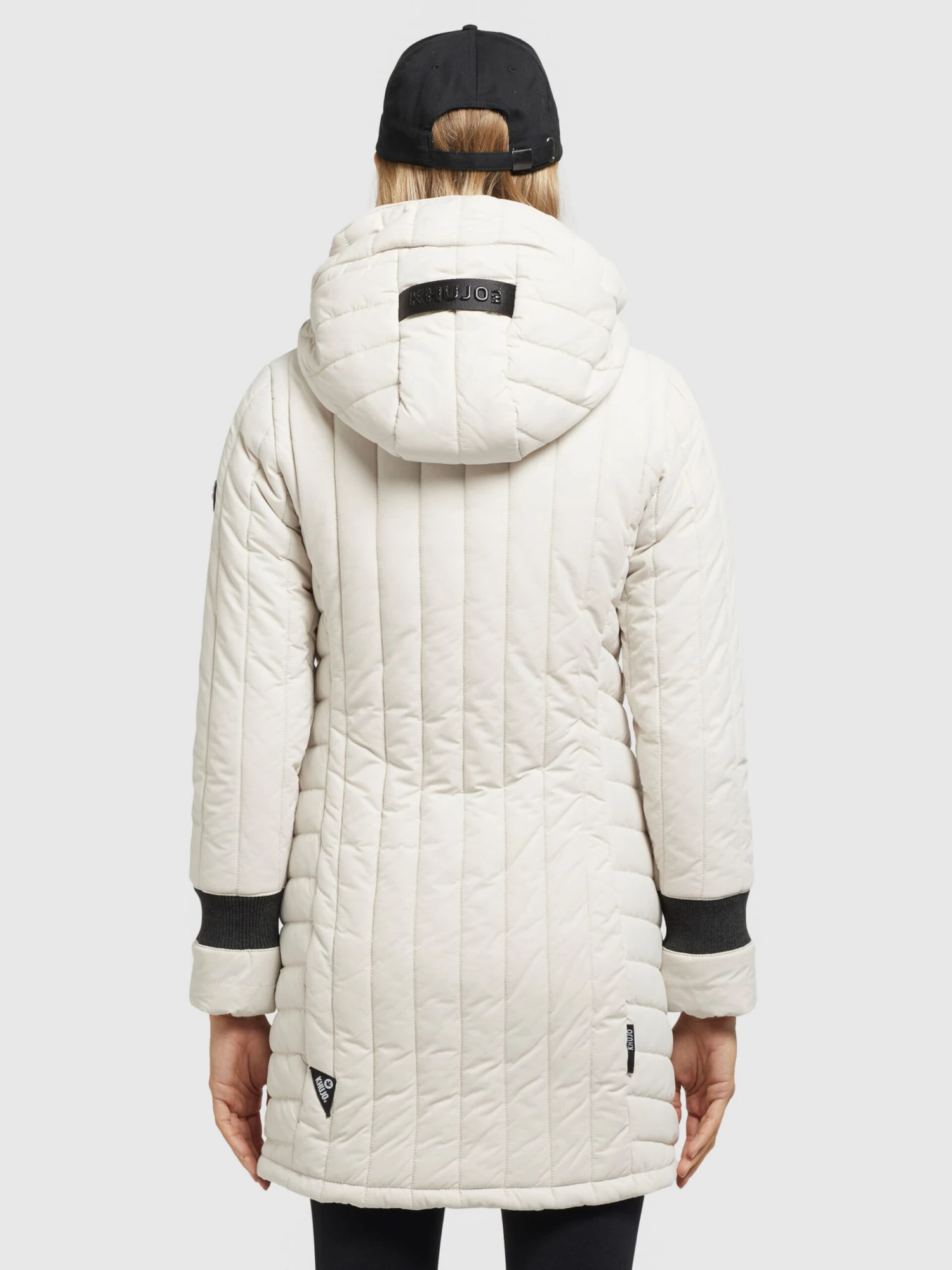Khujo Manteaux De Mi-saison Manteau Mi-saison Jerry Femme Blanc Cassé 4 Khujo Manteaux De Mi-saison Manteau Mi-saison Jerry Femme Blanc Cassé - Image 4