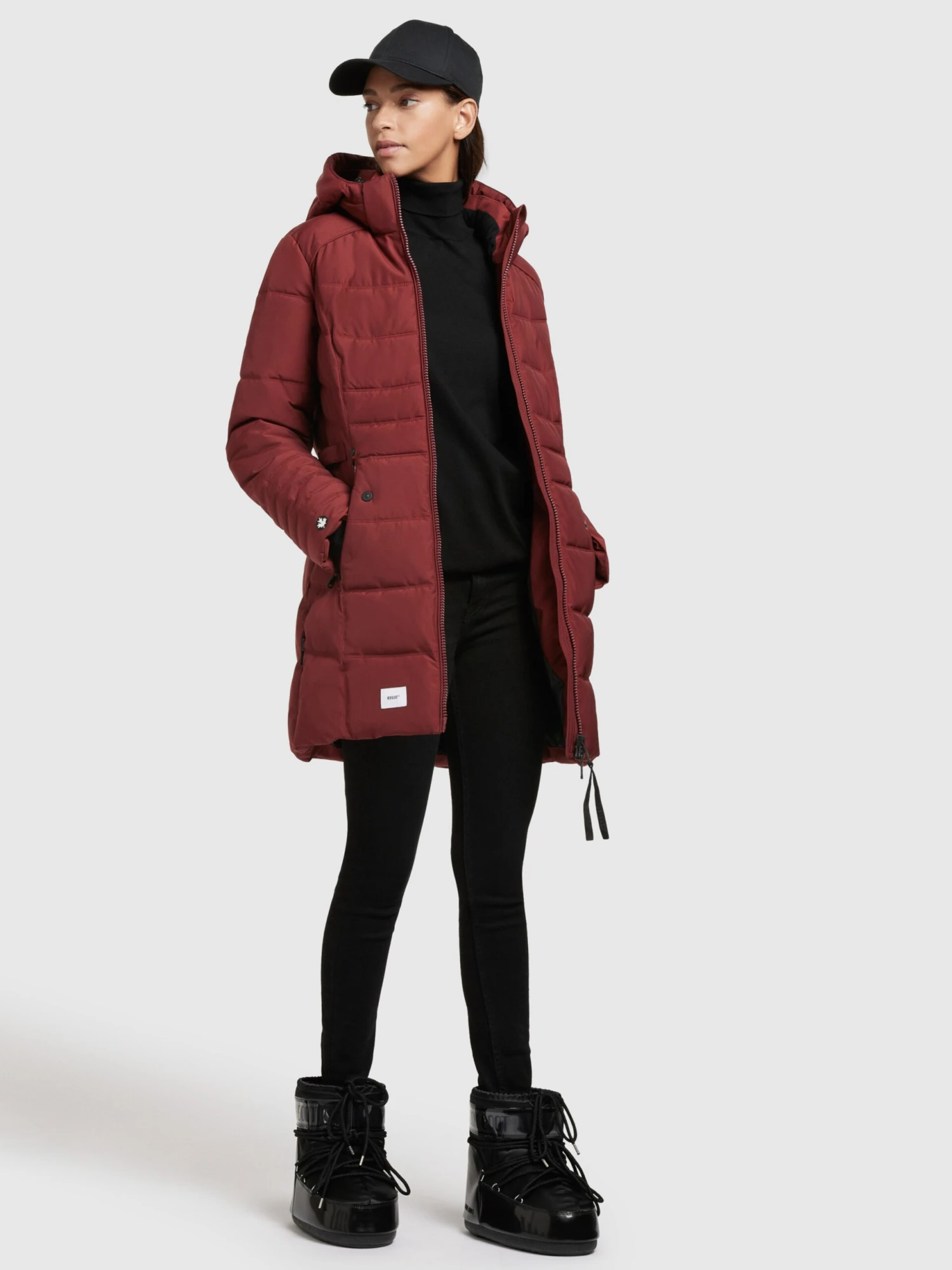 Khujo Manteaux Courts Manteau Mi-saison Amaray 3 Femme Rouge Rubis 3 Khujo Manteaux Courts Manteau Mi-saison Amaray 3 Femme Rouge Rubis - Image 3