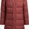 Khujo Manteaux Dhiver Manteau D’hiver Corinna Femme Rouge Rouille