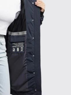 Khujo Manteaux De Mi-saison Manteau Mi-saison SILICA Femme Gris Foncé -Khujo Boutique 34284e3be131473e5ed38e59ce133d9b