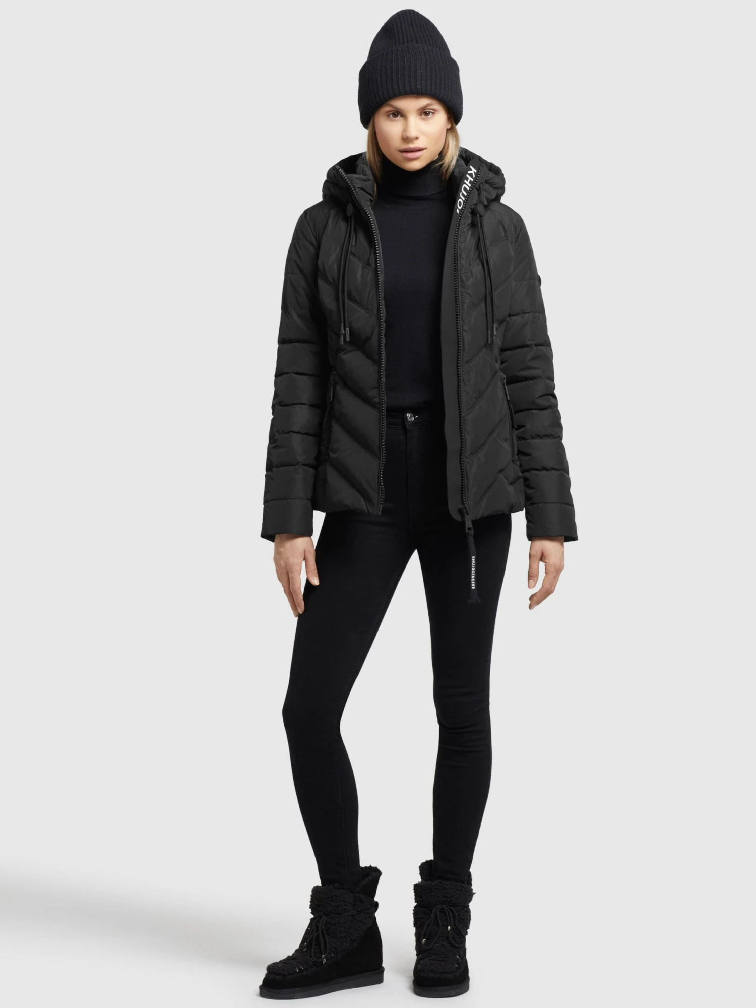 Khujo Vestes De Mi-saison Veste Mi-saison Stern Femme Noir 6 Khujo Vestes De Mi-saison Veste Mi-saison Stern Femme Noir - Image 6