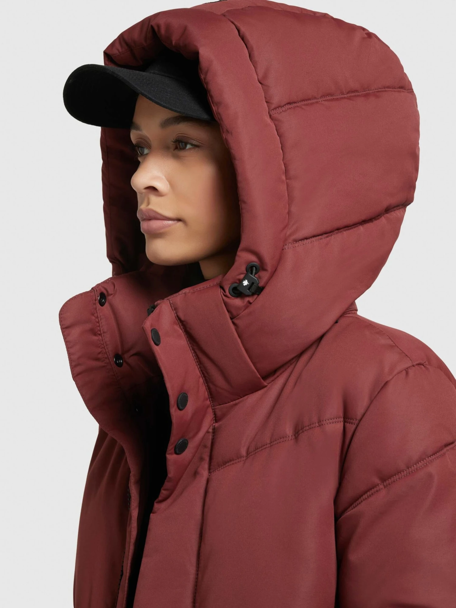 Khujo Manteaux Dhiver Manteau D’hiver Torino 3 Femme Rouge Rouille 7 Khujo Manteaux Dhiver Manteau D’hiver Torino 3 Femme Rouge Rouille - Image 7