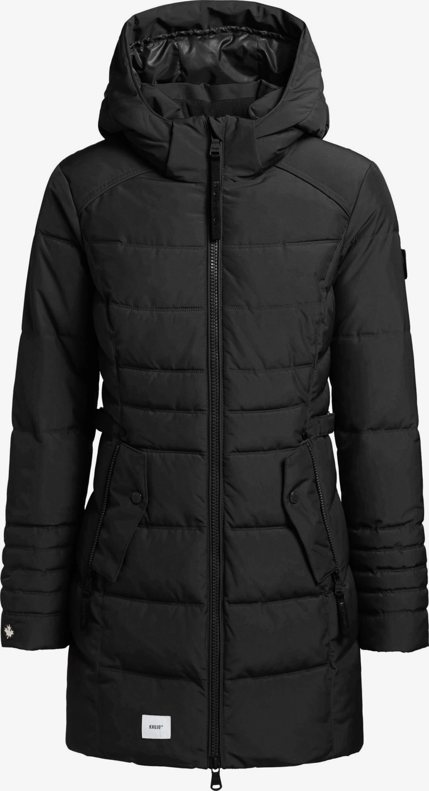 Khujo Manteaux Courts Manteau Mi-saison Amaray Femme Noir 1 Khujo Manteaux Courts Manteau Mi-saison Amaray Femme Noir