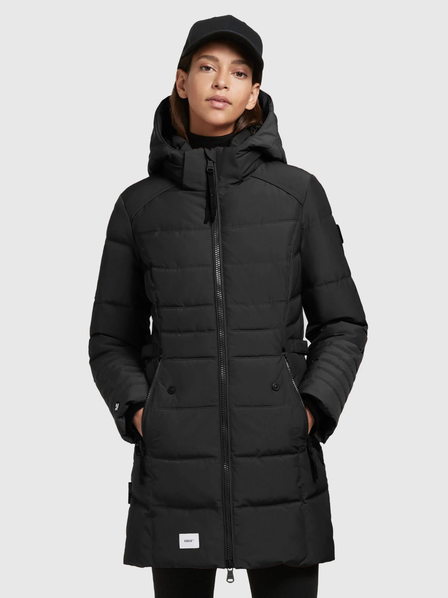 Khujo Manteaux Courts Manteau Mi-saison Amaray Femme Noir 2 Khujo Manteaux Courts Manteau Mi-saison Amaray Femme Noir - Image 2