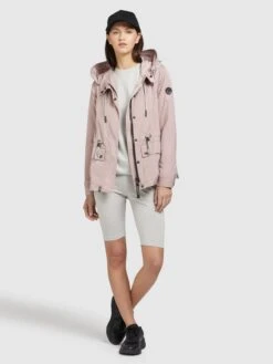 Khujo Vestes De Mi-saison Veste Mi-saison Debby Femme Rose -Khujo Boutique 36ed89b8113106f061c45ebac41cb07b