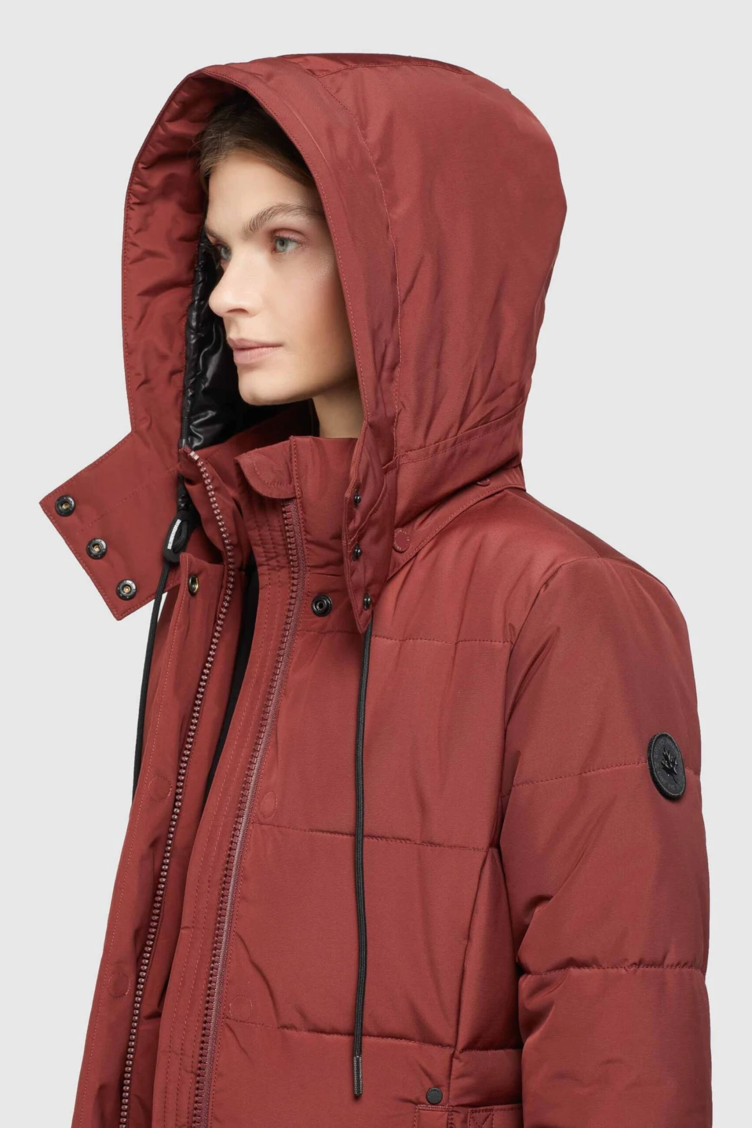 Khujo Manteaux Dhiver Manteau D’hiver Cliv Femme Rouge Rouille 7 Khujo Manteaux Dhiver Manteau D’hiver Cliv Femme Rouge Rouille - Image 7