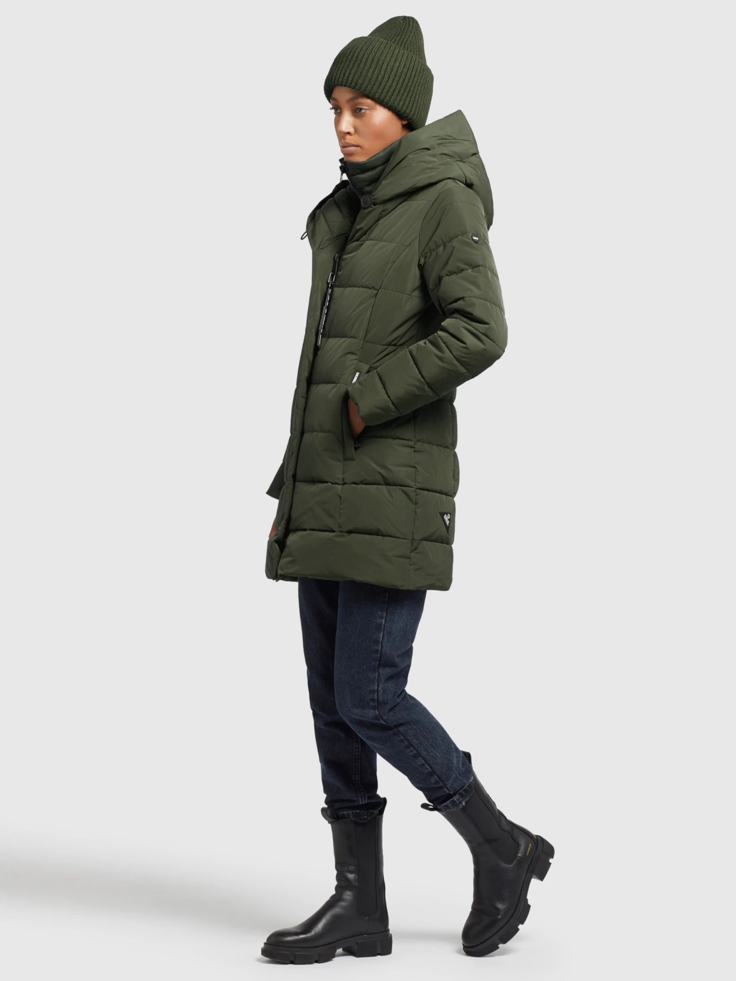 Khujo Manteaux Courts Manteau D’hiver Floyt Femme Olive 3 Khujo Manteaux Courts Manteau D’hiver Floyt Femme Olive - Image 3