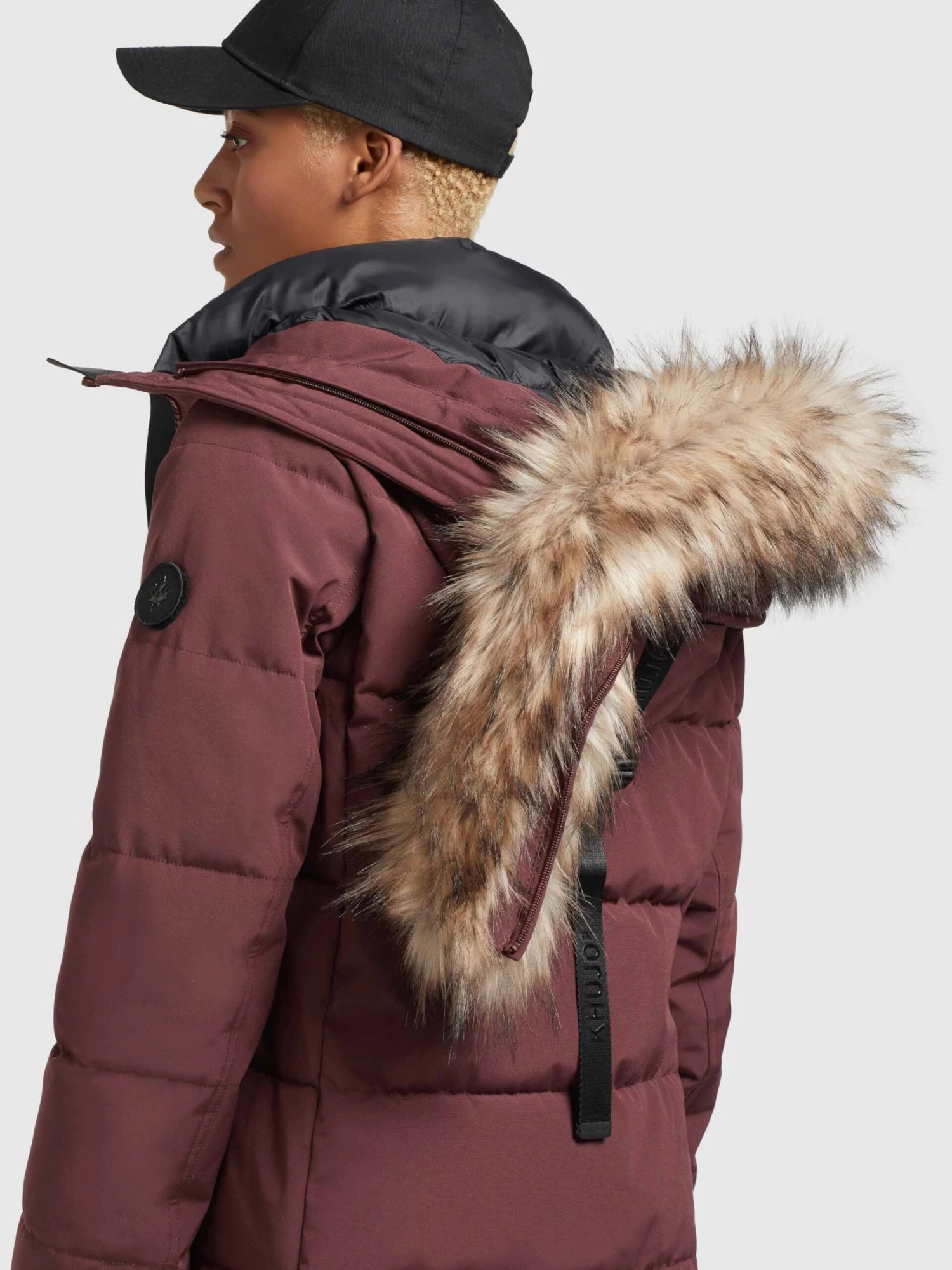 Khujo Manteaux Dhiver Manteau D’hiver Cloren Femme Rouge Foncé 8 Khujo Manteaux Dhiver Manteau D’hiver Cloren Femme Rouge Foncé - Image 8
