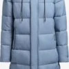 Khujo Manteaux Dhiver Manteau D’hiver Julina Femme Bleu Clair