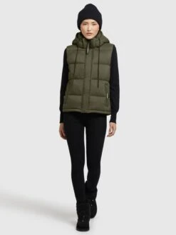 Khujo Vestes Sans Manches Gilet Eden Femme Kaki 13 Khujo Vestes Sans Manches Gilet Eden Femme Kaki -Khujo Boutique 3a3a8946bb2ce61c2c24a1f30d02f045