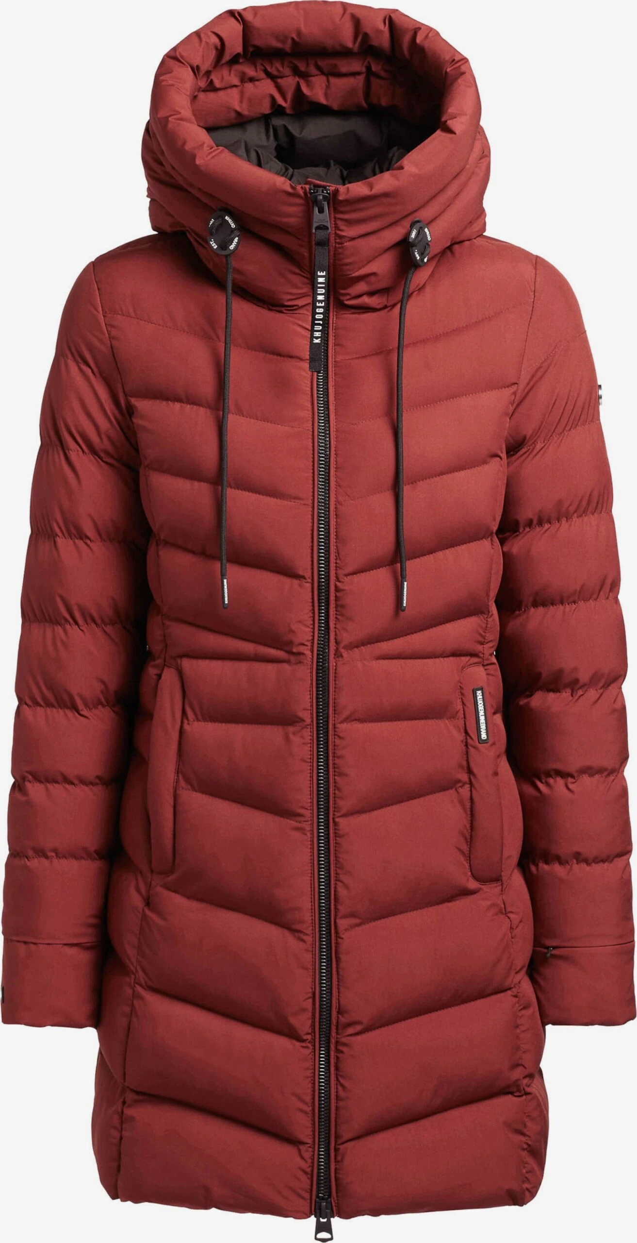 Khujo Manteaux Courts Manteau D’hiver Tuhani Femme Rouge Rouille 1 Khujo Manteaux Courts Manteau D’hiver Tuhani Femme Rouge Rouille