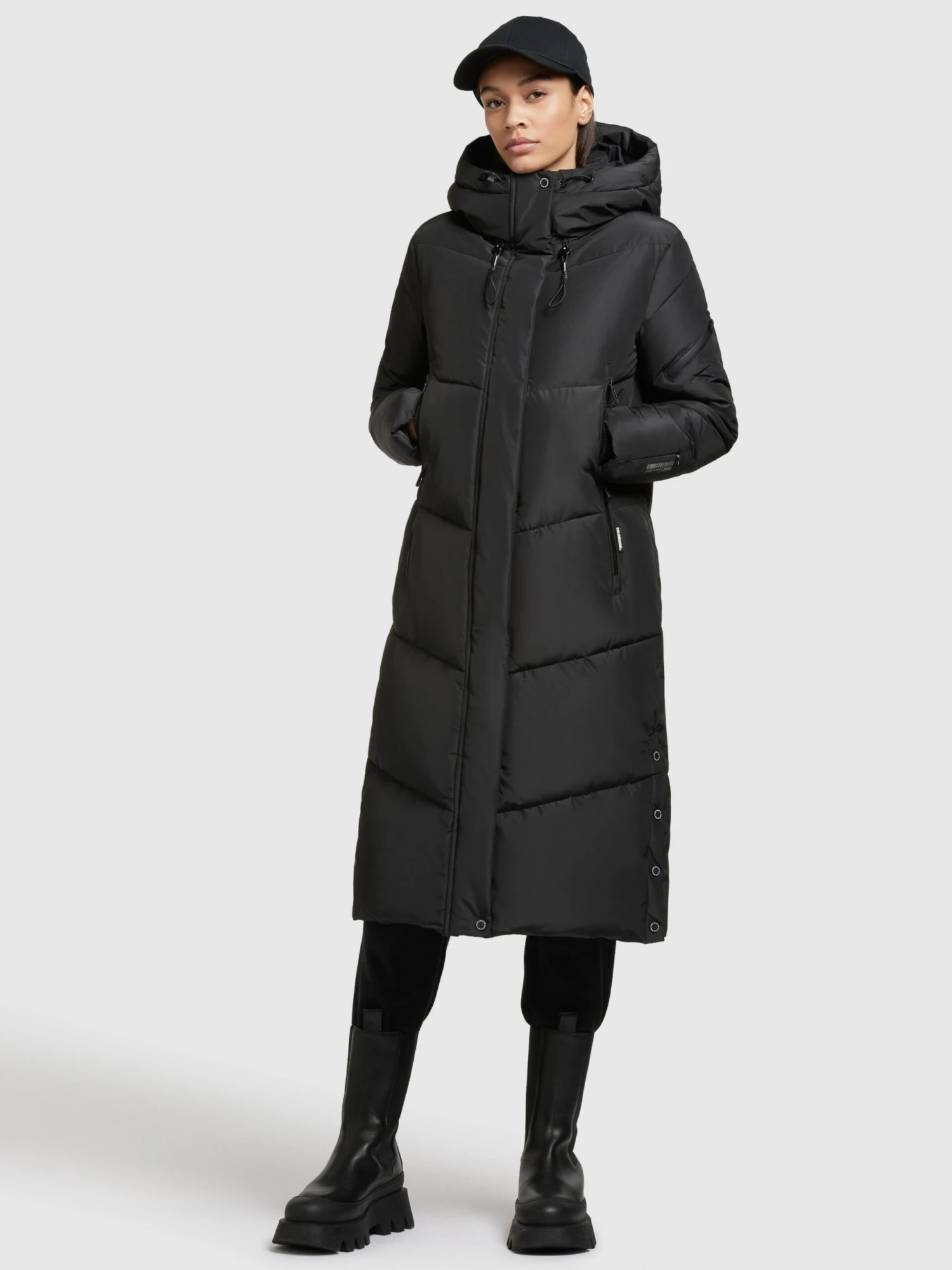 Khujo Manteaux De Mi-saison Manteau Mi-saison Sonje3 Femme Noir 3 Khujo Manteaux De Mi-saison Manteau Mi-saison Sonje3 Femme Noir - Image 3