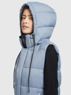 Khujo Vestes Sans Manches Gilet Eden Femme Bleu Clair 14 Khujo Vestes Sans Manches Gilet Eden Femme Bleu Clair -Khujo Boutique 3b399bb52555572214a9990a6c059b67
