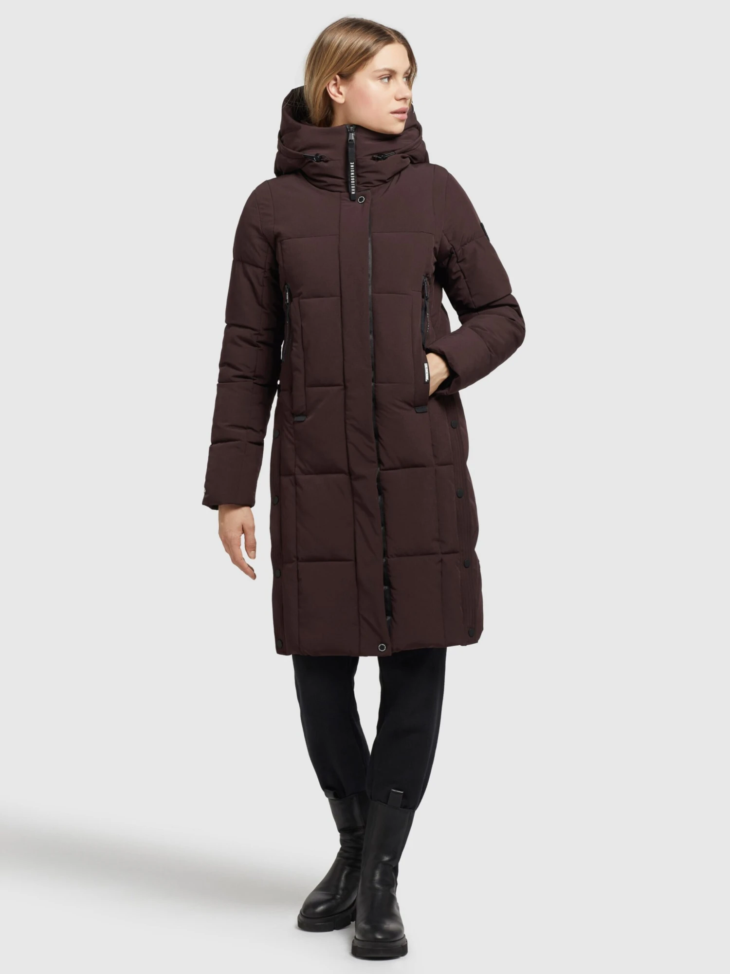 Khujo Manteaux De Mi-saison Manteau Mi-saison Namita Femme Lie De Vin 3 Khujo Manteaux De Mi-saison Manteau Mi-saison Namita Femme Lie De Vin - Image 3