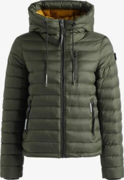 Khujo Vestes Dhiver Veste D’hiver Lovina Femme Kaki
