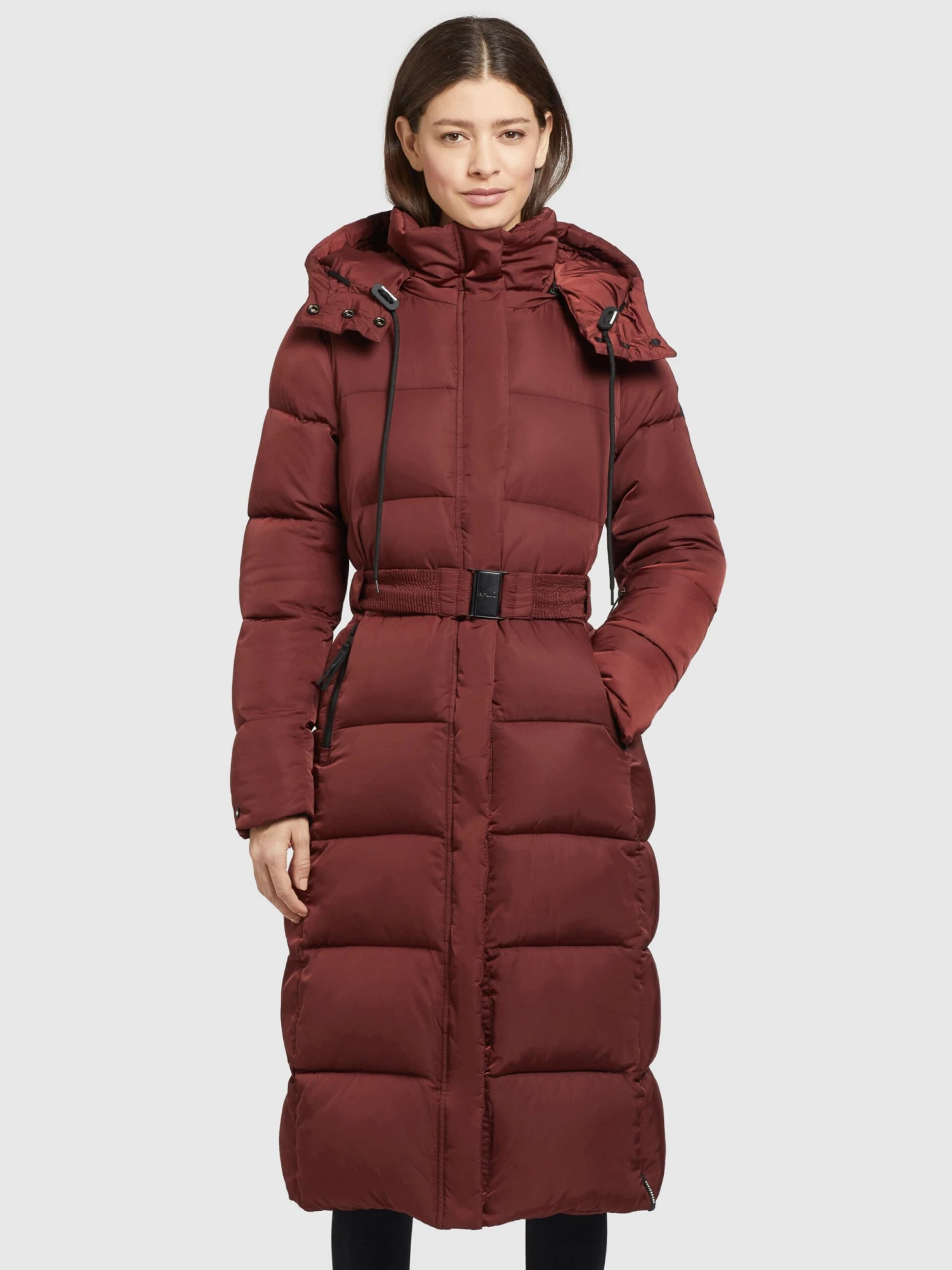 Khujo Manteaux Dhiver Manteau D’hiver HAZELLE Femme Rouge Rouille 2 Khujo Manteaux Dhiver Manteau D’hiver HAZELLE Femme Rouge Rouille - Image 2