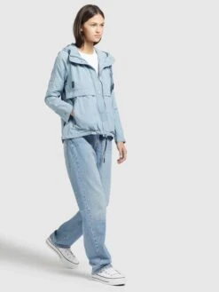 Khujo Vestes De Mi-saison Veste Mi-saison ZAHIRA3 Femme Bleu Clair -Khujo Boutique 404a09a0071113f9cfdb991997dbce89