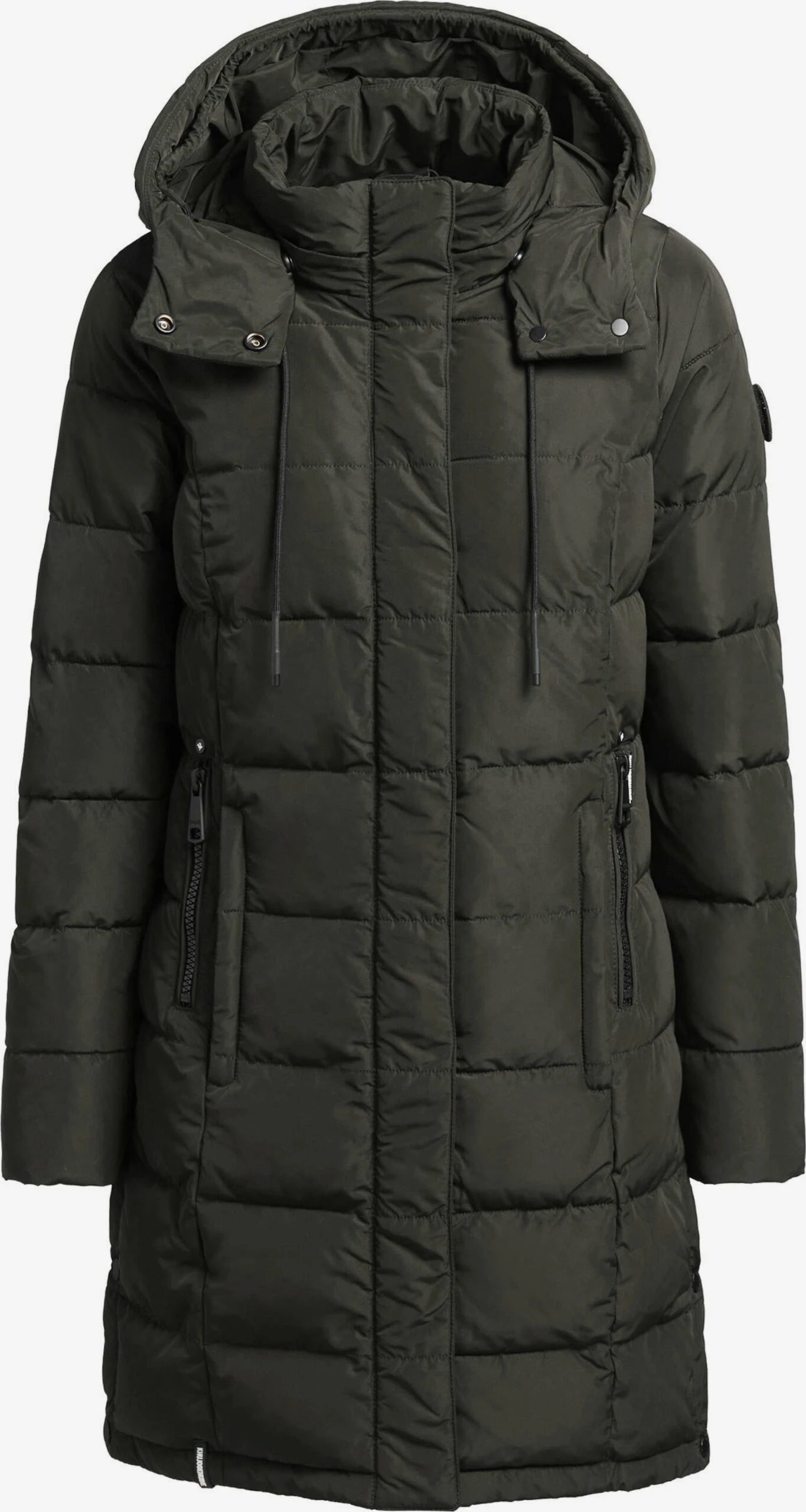 Khujo Manteaux Courts Manteau D’hiver Cups Femme Vert Foncé 1 Khujo Manteaux Courts Manteau D’hiver Cups Femme Vert Foncé