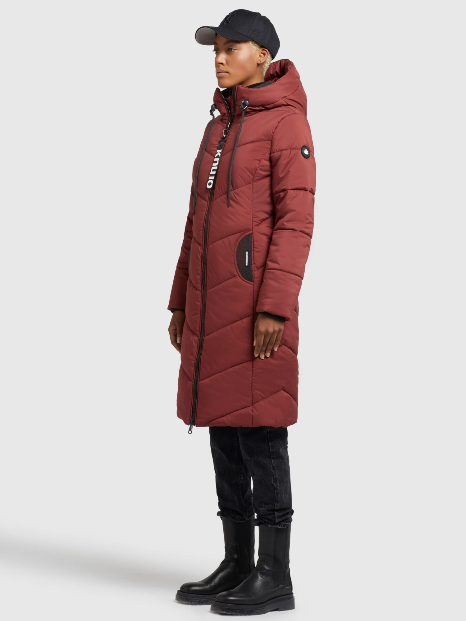 Khujo Manteaux De Mi-saison Manteau Mi-saison Aribay Femme Rouge Rouille 3 Khujo Manteaux De Mi-saison Manteau Mi-saison Aribay Femme Rouge Rouille - Image 3