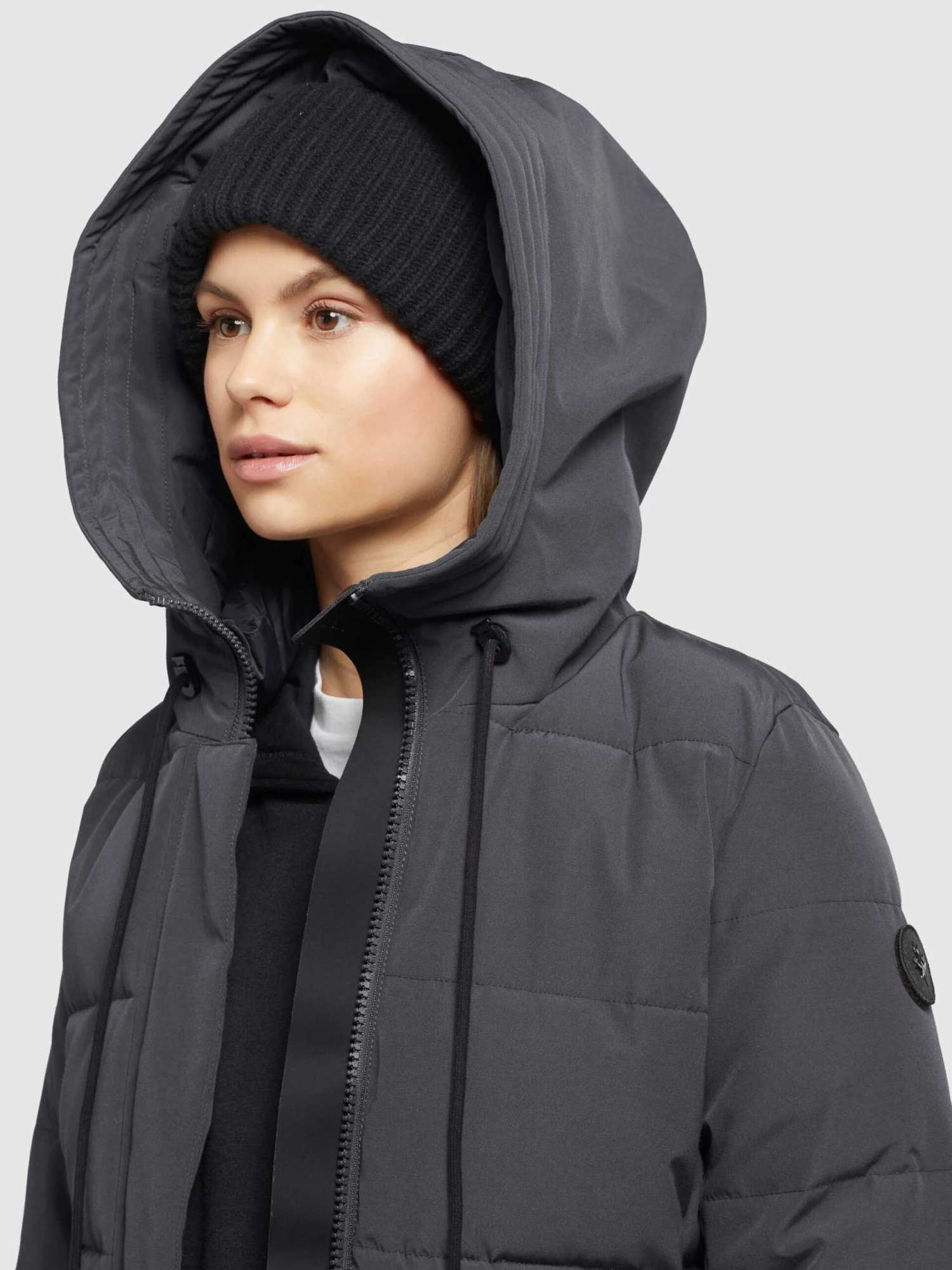 Khujo Manteaux Dhiver Manteau D’hiver Rugg Femme Graphite 7 Khujo Manteaux Dhiver Manteau D’hiver Rugg Femme Graphite - Image 7