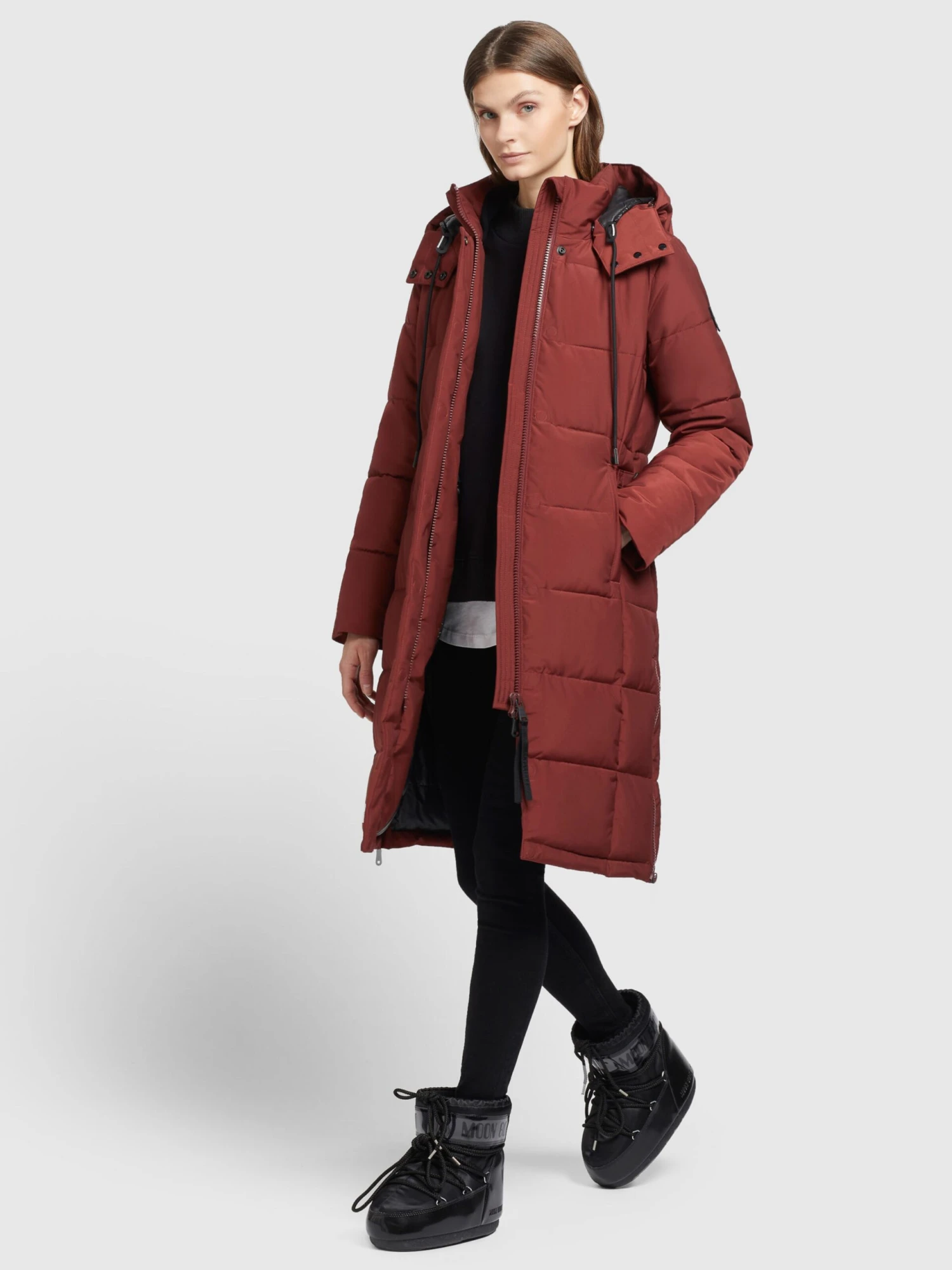 Khujo Manteaux Dhiver Manteau D’hiver Cliv Femme Rouge Rouille 6 Khujo Manteaux Dhiver Manteau D’hiver Cliv Femme Rouge Rouille - Image 6
