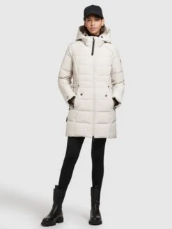 Khujo Manteaux Courts Manteau Mi-saison Amary Femme Blanc Cassé 10 Khujo Manteaux Courts Manteau Mi-saison Amary Femme Blanc Cassé -Khujo Boutique 4a7bfe6b3f127c38784def93ababc44c