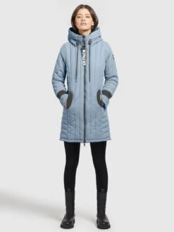 Khujo Manteaux De Mi-saison Manteau Mi-saison Jerry Femme Bleu Clair 10 Khujo Manteaux De Mi-saison Manteau Mi-saison Jerry Femme Bleu Clair -Khujo Boutique 4cfe4494f6cb186f1816fe5b42d64091