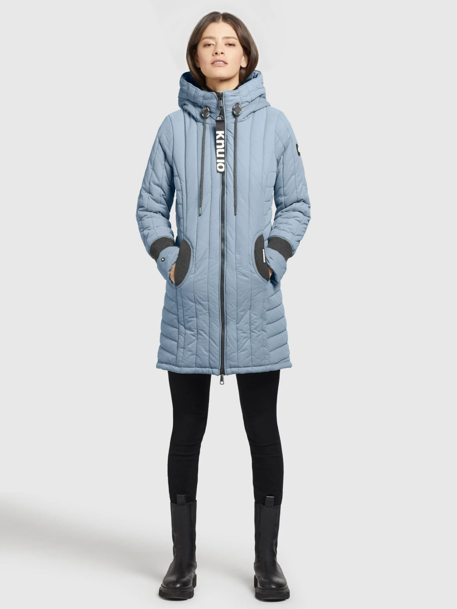 Khujo Manteaux De Mi-saison Manteau Mi-saison Jerry Femme Bleu Clair 3 Khujo Manteaux De Mi-saison Manteau Mi-saison Jerry Femme Bleu Clair - Image 3