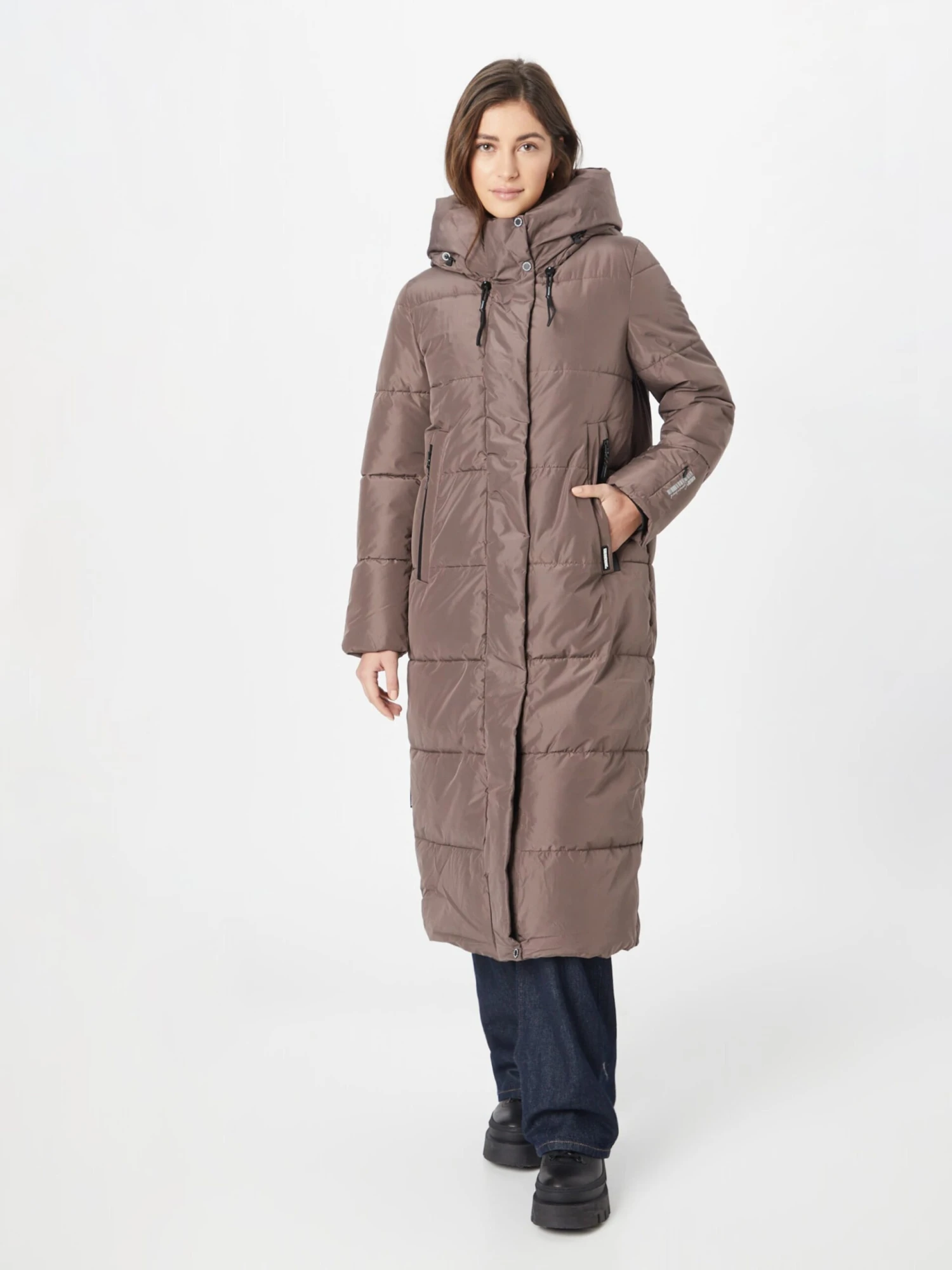 Khujo Manteaux De Mi-saison Manteau Mi-saison Soulani Femme Taupe 2 Khujo Manteaux De Mi-saison Manteau Mi-saison Soulani Femme Taupe - Image 2
