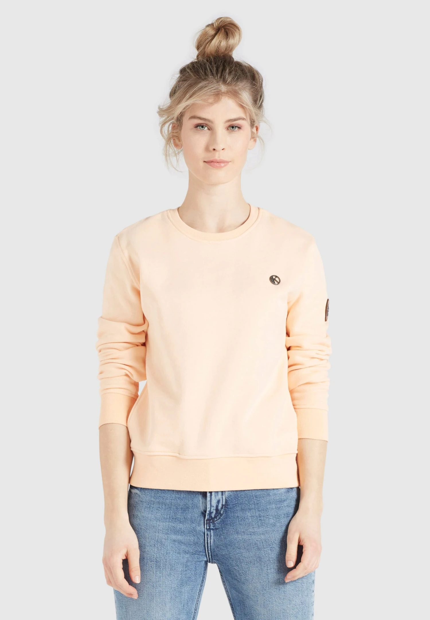 Khujo Sweats Sweat-shirt Lisel Femme Abricot 2 Khujo Sweats Sweat-shirt Lisel Femme Abricot - Image 2