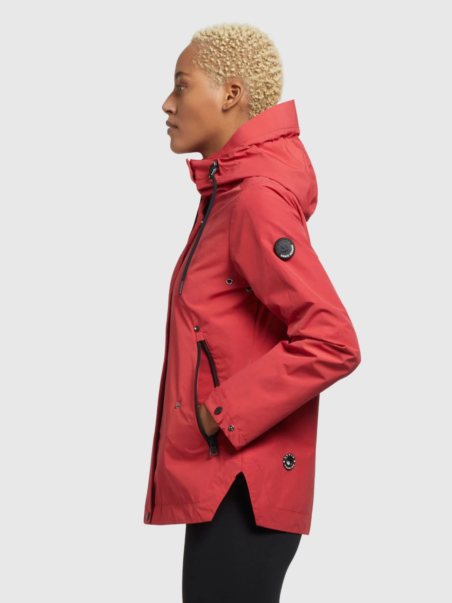 Khujo Vestes De Mi-saison Veste Mi-saison KAYA Femme Rouge 4 Khujo Vestes De Mi-saison Veste Mi-saison KAYA Femme Rouge - Image 4