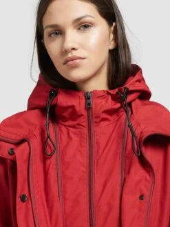 Khujo Parkas Parka Mi-saison FELINA Femme Rouge 15 Khujo Parkas Parka Mi-saison FELINA Femme Rouge -Khujo Boutique 4f3440b8e3c7d0f57e7847040c519a54