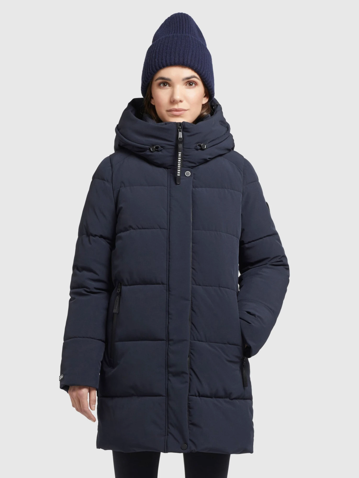 Khujo Manteaux Courts Manteau D’hiver Wente Femme Bleu Foncé 2 Khujo Manteaux Courts Manteau D’hiver Wente Femme Bleu Foncé - Image 2