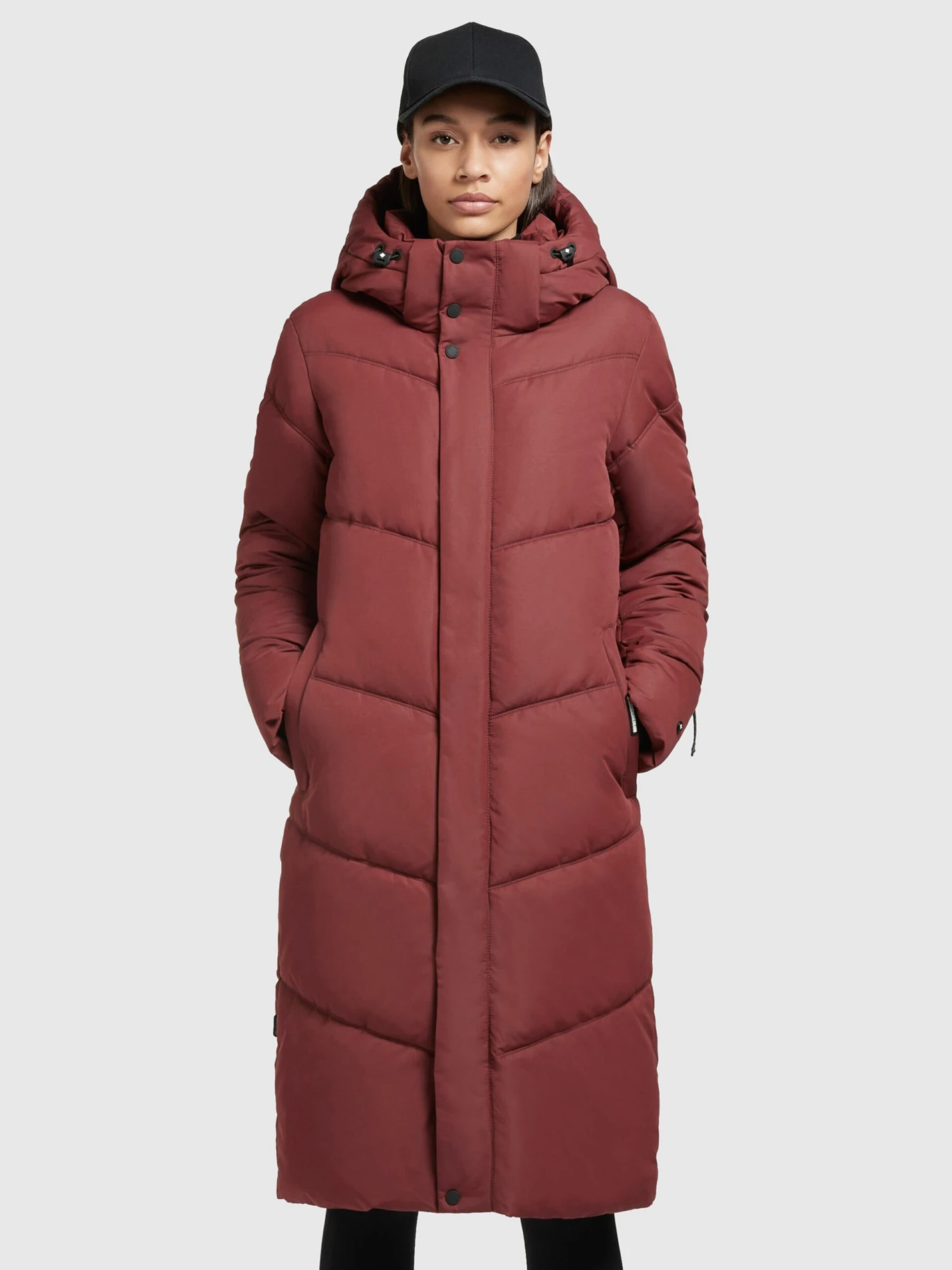 Khujo Manteaux Dhiver Manteau D’hiver Torino 3 Femme Rouge Rouille 2 Khujo Manteaux Dhiver Manteau D’hiver Torino 3 Femme Rouge Rouille - Image 2