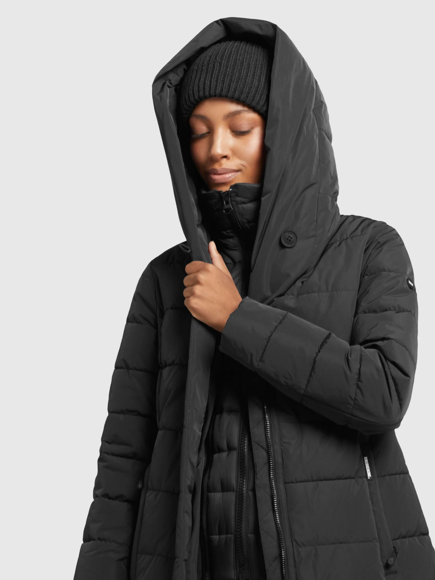 Khujo Manteaux Courts Manteau D’hiver Floyt Femme Noir 8 Khujo Manteaux Courts Manteau D’hiver Floyt Femme Noir - Image 8