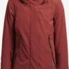 Khujo Vestes Dhiver Veste D’hiver Viona 3 Femme Rouge Rouille