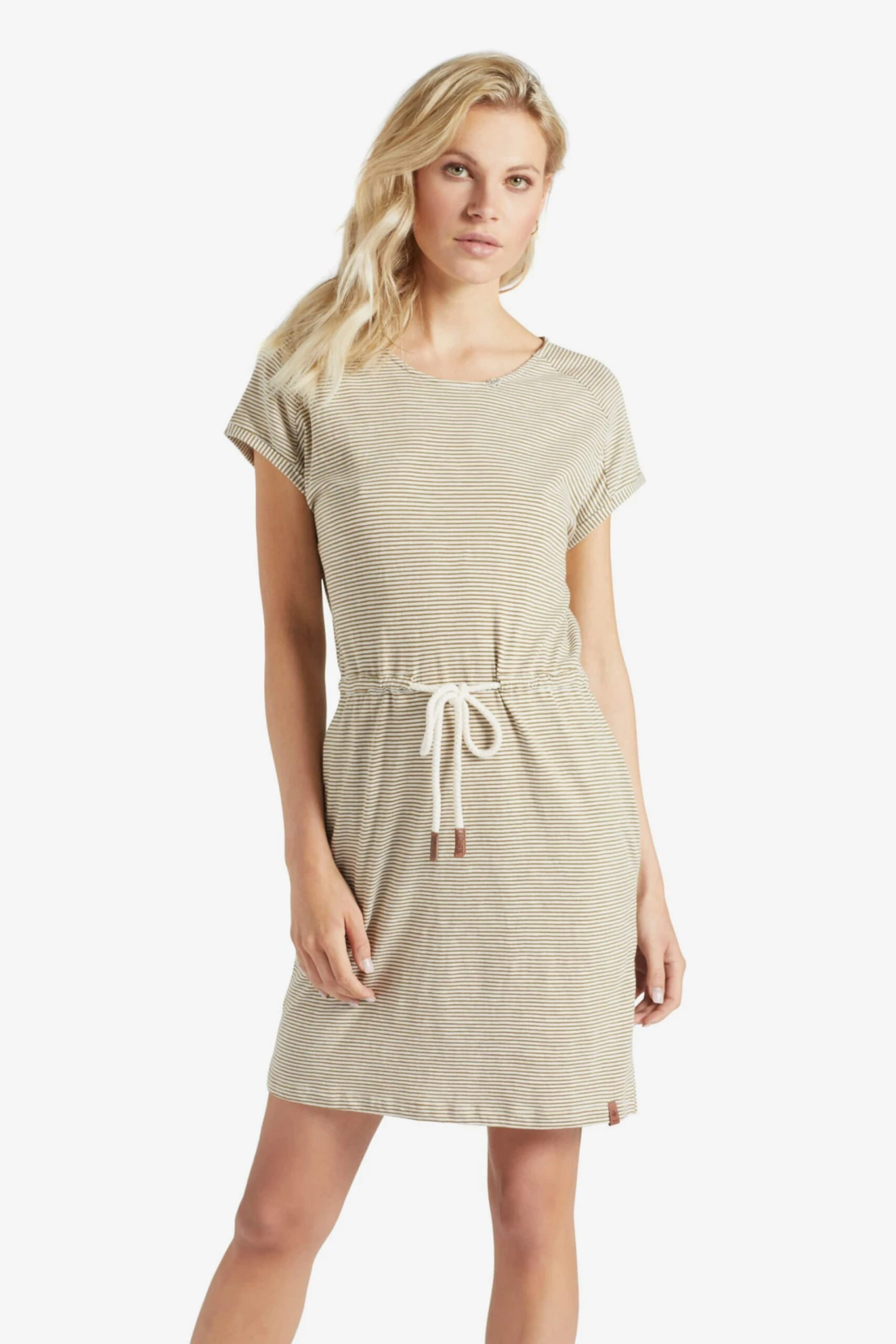 Khujo Robes En Jersey Robe ANNEMARIE Femme Beige / Blanc 6 Khujo Robes En Jersey Robe ANNEMARIE Femme Beige / Blanc - Image 6