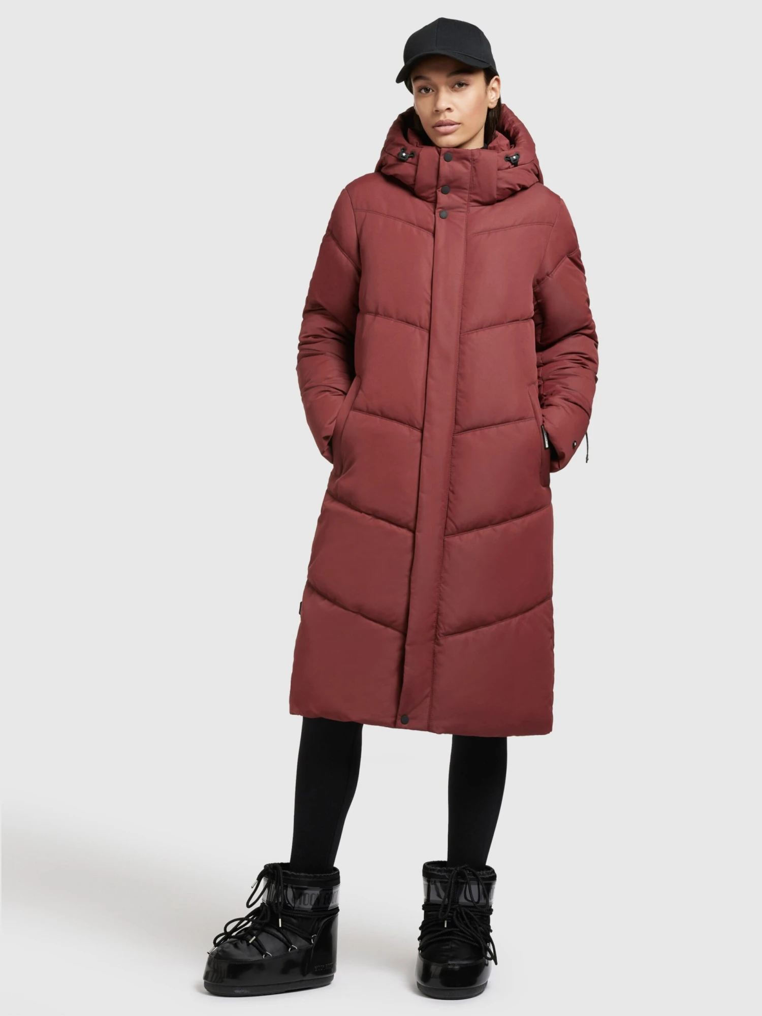 Khujo Manteaux Dhiver Manteau D’hiver Torino 3 Femme Rouge Rouille 3 Khujo Manteaux Dhiver Manteau D’hiver Torino 3 Femme Rouge Rouille - Image 3