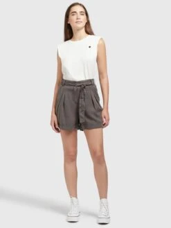Khujo Shorts Loosefit Pantalon à Pince Elida Femme Anthracite 10 Khujo Shorts Loosefit Pantalon à Pince Elida Femme Anthracite -Khujo Boutique 5484ac556d24fd694f48a1e980077268