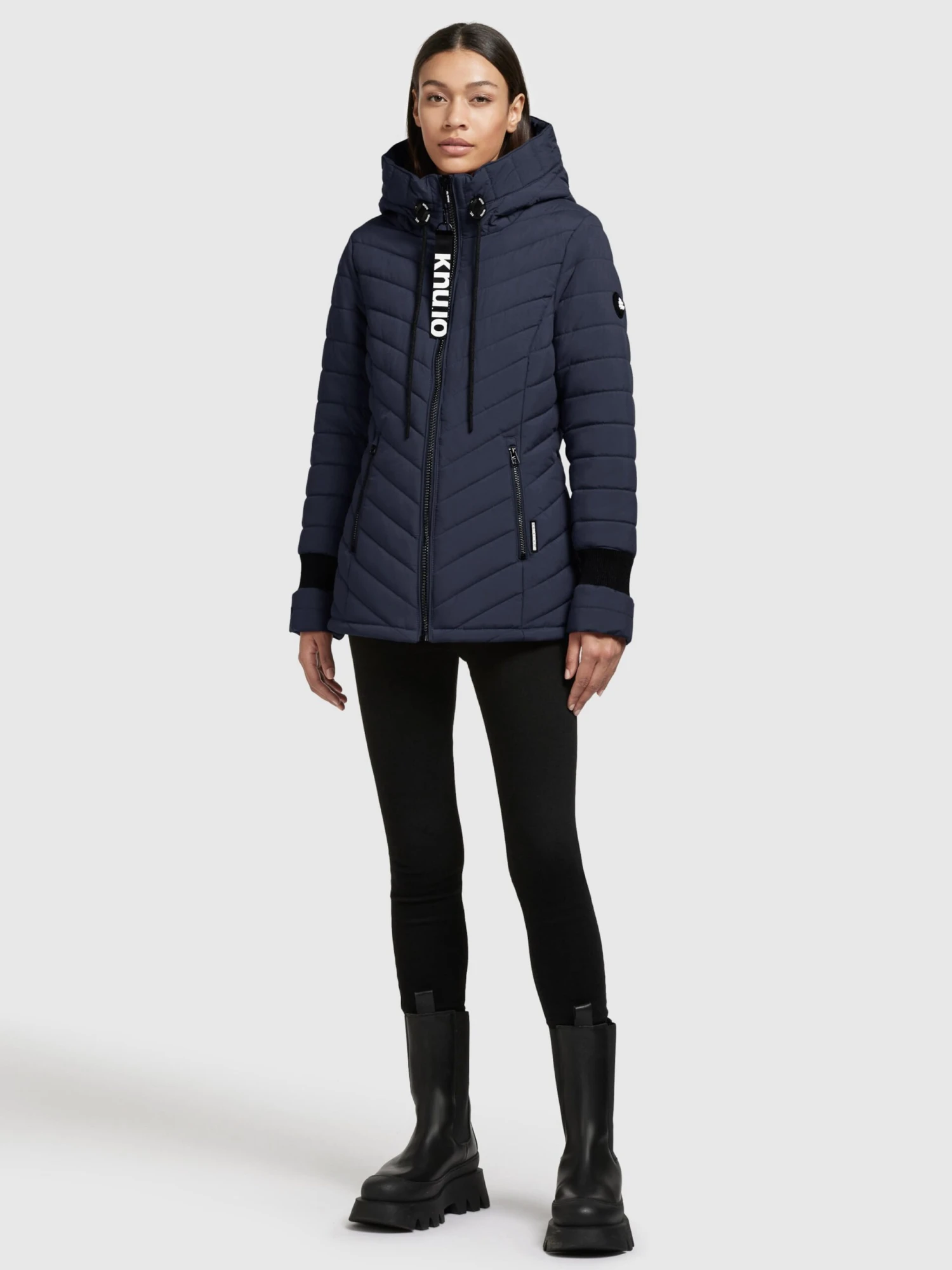 Khujo Vestes Dhiver Veste D’hiver Patt Femme Bleu Foncé 3 Khujo Vestes Dhiver Veste D’hiver Patt Femme Bleu Foncé - Image 3