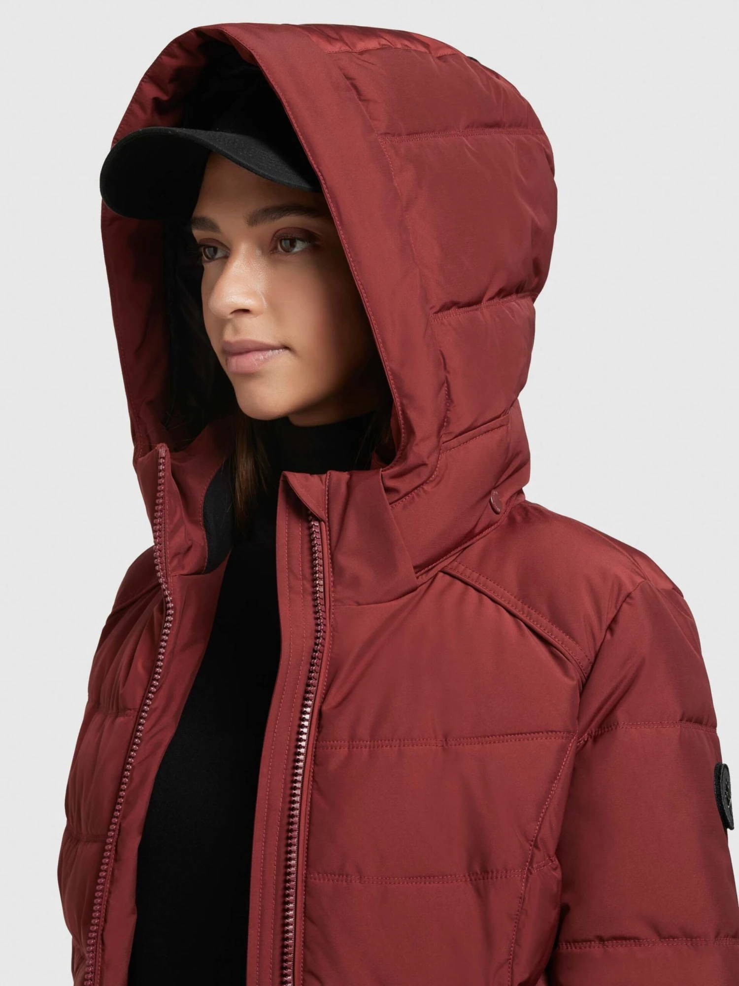 Khujo Manteaux Courts Manteau Mi-saison Amaray 3 Femme Rouge Rubis 8 Khujo Manteaux Courts Manteau Mi-saison Amaray 3 Femme Rouge Rubis - Image 8