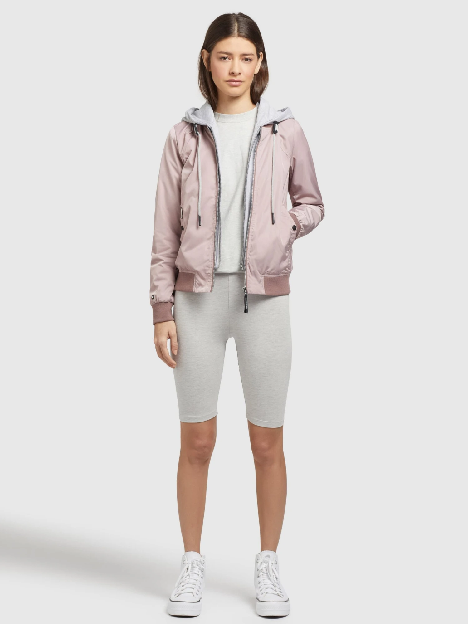 Khujo Vestes De Mi-saison Veste Mi-saison PERSEE Femme Rose 3 Khujo Vestes De Mi-saison Veste Mi-saison PERSEE Femme Rose - Image 3