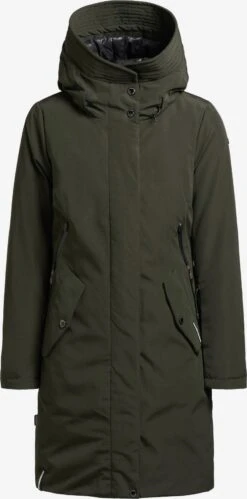 Khujo Manteaux Dhiver Manteau D’hiver Charlyn 3 Femme Kaki