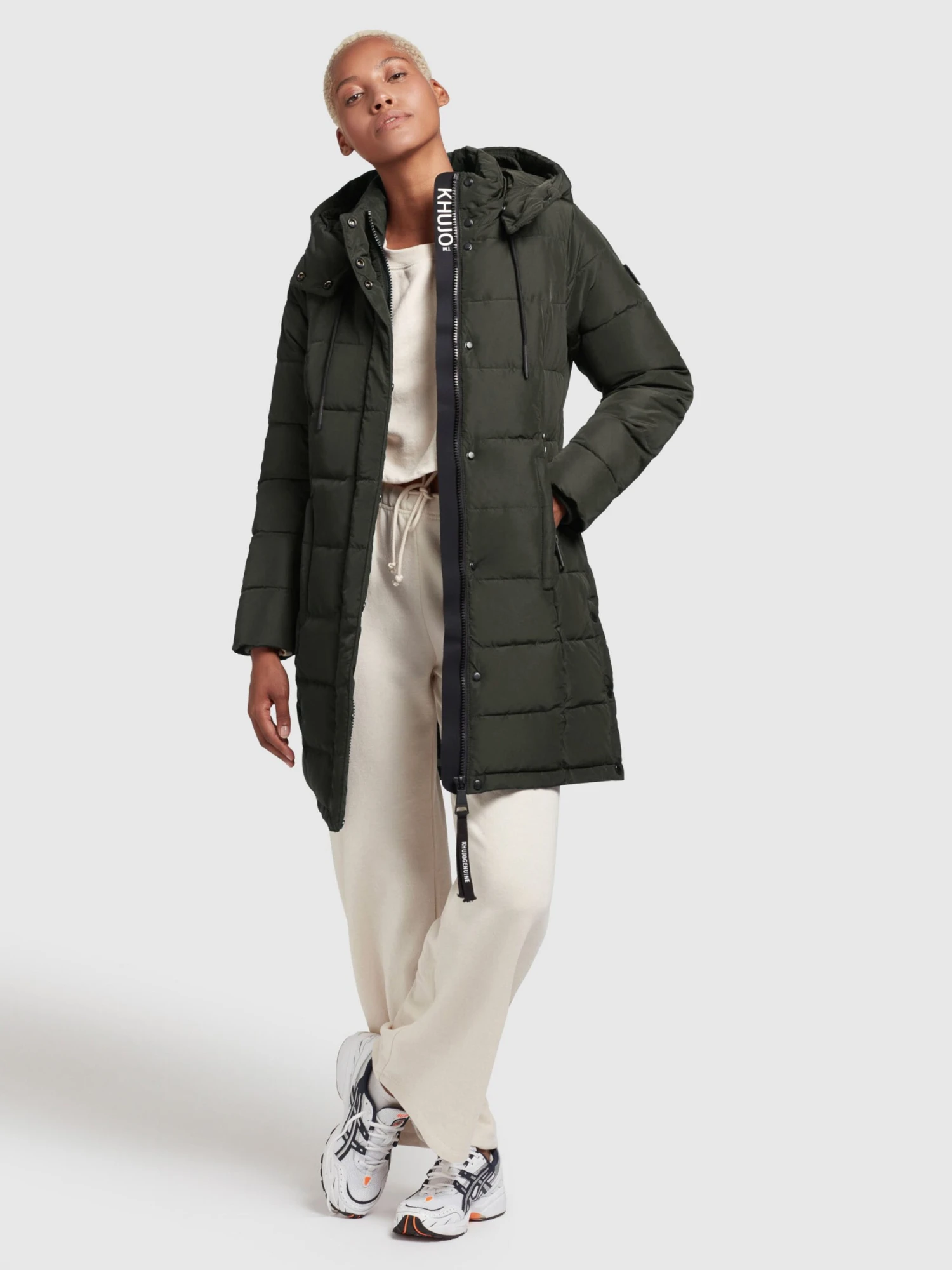 Khujo Manteaux Courts Manteau D’hiver Cups Femme Vert Foncé 6 Khujo Manteaux Courts Manteau D’hiver Cups Femme Vert Foncé - Image 6