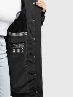 Khujo Manteaux De Mi-saison Manteau Mi-saison Silica Femme Noir -Khujo Boutique 56970d96ac7ed9b10825dfd8b3d271be