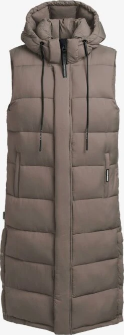 Khujo Vestes Sans Manches Gilet Tourin Femme Marron